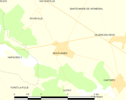 Map commune FR insee code 27420